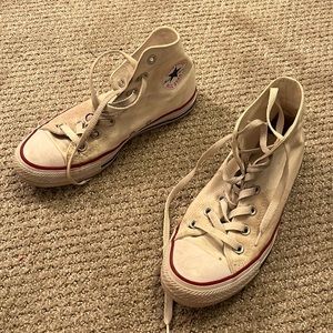 Used White High Top Converse